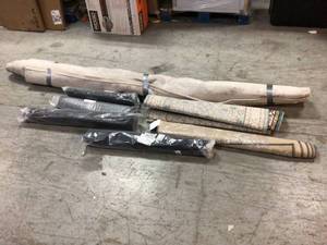 lot 113 image: Lot of Assorted Rugs Various Sizes and Conditions See Pictures