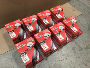 lot 114 image: Lot of 450 Lumens LED SpotFlood Headlamp with Hardhat by Milwaukee Customer Returns See Pictures