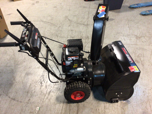lot 115 image: 24 in. 2-Stage Electric Start Gas Snow Blower with LED Light by PowerSmart Customer Returns See Pictures