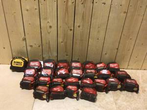 LARGE MIX LOT OF MILWAUKEE MEASURE TAPE Customer Returns See Pictures