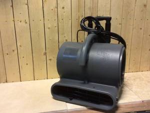 12 HP Air Mover for Janitorial Water Damage Restoration Stackable Carpet Dryer Floor Blower Fan with Handle in Grey by B-Air SMALL DAMAGE Customer Returns See Pictures