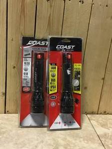 Coast G450 1400 Lumen LED Flashlight with Twist Focus Customer Returns See Pictures