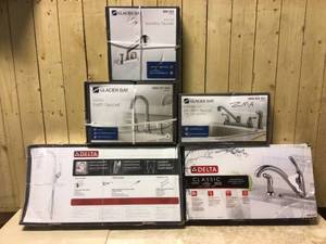MIX LOT OF DELTA &amp GLACIER BAY ITEMS Customer Returns See Pictures