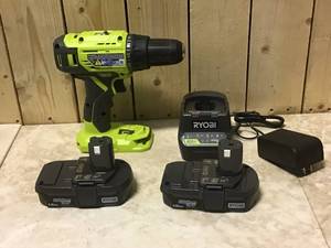 RYOBI ONE 18V Lithium-Ion Cordless 12 in. DrillDriver Kit with (2) 1.5 Ah Batteries, Charger, and Bag Customer Returns See Pictures