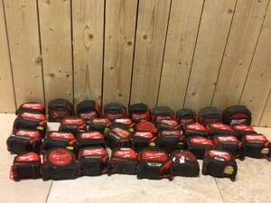 Big Mix lot of Milwaukee Measure tape Customer Returns See Pictures