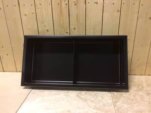 12 in. W x 24 in. H x 4 in. D 18-Gauge Stainless Steel Double Shelf Bathroom Shower Wall Niche in Matte Black Customer Returns See Pictures