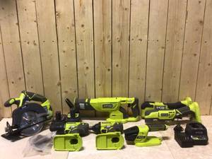 RYOBI ONE 18V Lithium-Ion Cordless 6-Tool Combo Kit with (2) Batteries, Charger, and Bag Customer Returns See Pictures