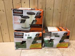 RIDGID OSHA Compatible Kit with HEPA Level Filtration and Cyclonic Dust Bags for Select 12 -16 Gal. WetDry Shop Vacuums Customer Returns See Pictures