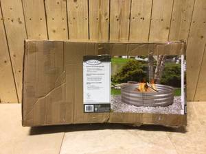 Pleasant Hearth Infinity Galvanized Fire Ring Customer Returns See Pictures