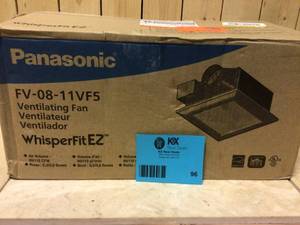 Panasonic Whisper Fit EZ Quiet 80 or 110 CFM Ceiling Low Profile Dual Speed Bath Exhaust Fan Customer Returns See Pictures