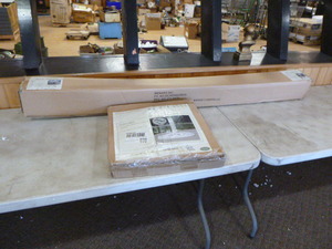 lot 46 image: Backyard Creations Patio Umbrella with Base