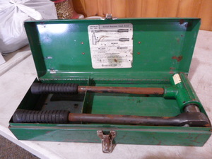 lot 61 image: Greenlee Ratchet Knockout Punch Driver