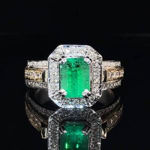 Supreme Elegance 2.57ctw Fine Quality Natural Colombian Emerald & Diamond Deco Estate Ring in 18k Two-Tone Gold $8,800 Retail VIDEO