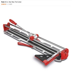 Rubi 26 in. Star Max Tile Cutter. See Pictures