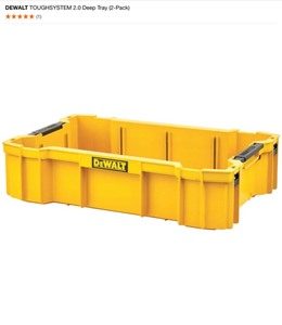 (2) DEWALT TOUGHSYSTEM 2.0 Deep Tray (2-Pack). See Pictures