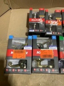 Assorted Colors & Kinds of Kwikset Door Knobs & Levers. Various Conditions. See Pictures