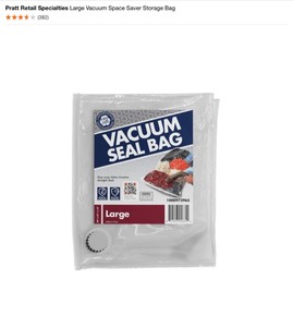 (10) Pratt Retail Specialties Large Vacuum Space Saver Storage Bags. See Pictures