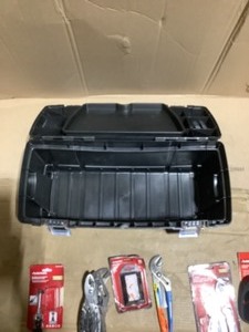 Husky Box Cutters, Blades, Tape Measure Holder, Tool Box & Assorted PliersOther Hand Tools. Various Conditions. See Pictures