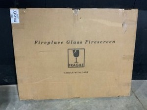 Pleasant Hearth Alsip Large Glass Fireplace Doors. See Pictures