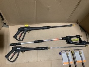 RYOBI, SunJoe & Power Care Pressure Washer Guns, Replacement Wands & Soap Blaster Attachments. See Pictures