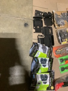 Assorted Thumb Latch, Closing Gate Kits, Door Pulls & Door Hinges. Various Conditions. See Pictures