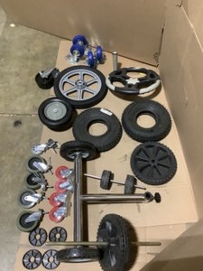 Various Types of Caster Wheels, Gate Wheels, Lawn MowerSnow Blower Wheels & Many More Types Various Conditions. See Pictures