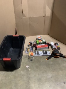 Assorted Flashlights, Clamps, Tapes, Knee Pads, Tote & Much More Shop Equipment Goods. Various Conditions. See Pictures