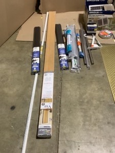 Assorted Brands of Floor Registers, Door Thresholds, Folding Door Shade & More Household Items. Various Conditions. See Pictures