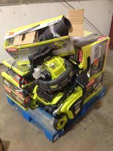 lot 13 image: Pallet with Ryobi Outdoors Tools  original customer returns see pic