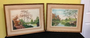 lot 50 image: 2 Country Side Framed Pictures