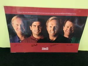 lot 53 image: Signed Golf Pros Poster