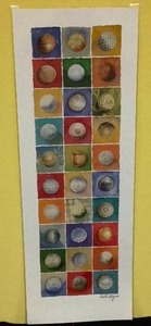 lot 59 image: Leslee Ryan Golf Ball Painting Poster