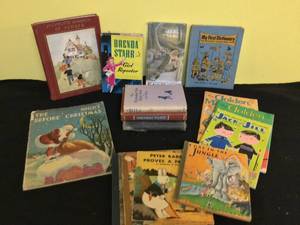lot 122 image: VintageAntique Childrens Book Lot
