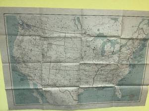 lot 154 image: Military Map of Army bases in USA From Korean War