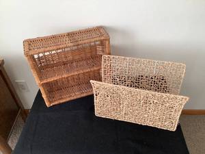lot 182 image: Wicker StorageShelving