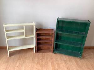 lot 198 image: 3 Wooden Shelving units