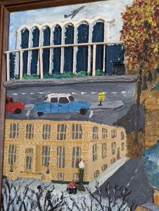 Awesome Textured Nostalgic Detailed Painting of Minnesota