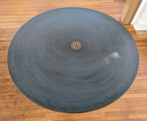 Painted Vintage Pedestal Accent Table