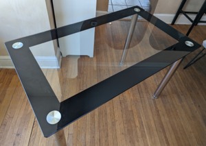 Glass Topped Desk