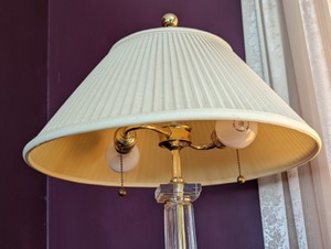 Vintage Decorative Glass Table Lamp
