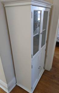 White StorageDisplay Cabinet
