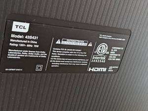 42 TCL Roku TV