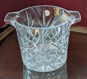 Crystal Decanter and Ice Bucket