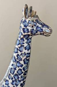 Cloisonn Giraffe Figurine