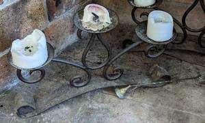 Decorative Bronze Candleholders