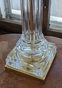 Vintage Glass Table Lamp