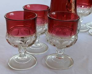 Vintage Cranberry Glassware