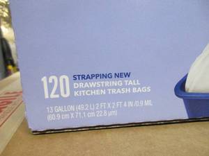 lot 16 image: Drawstring Trash Bags