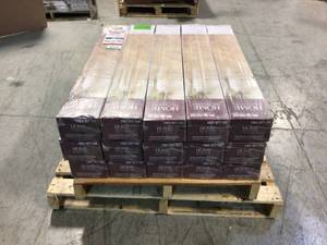 Lot of 15 Boxes of Horizontal Toast 38 in. T x 5 in. W x 38.59 in. L Engineered Click Bamboo Flooring by Home Decorators Collection Customer Returns See Pictures