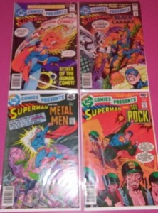 (4) Superman DC comics.